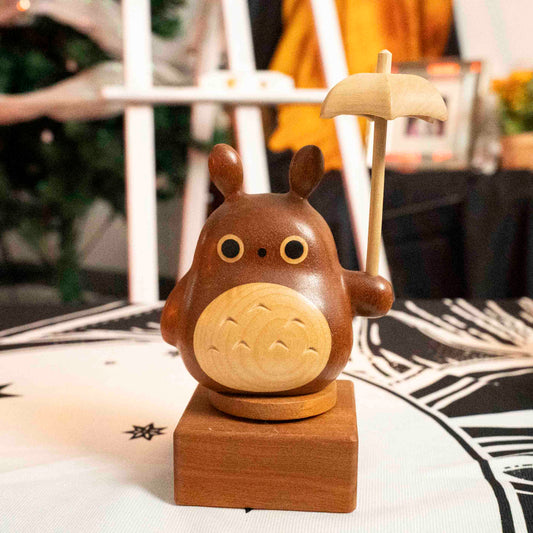 Wooden Dragon cat Music box by Amy